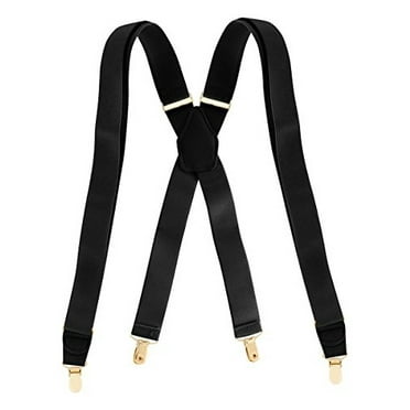 Rob Riverdale Mens Elastic Adjustable Button End Suspenders Y-Back Solid Color Trouser Braces Rob Riverdale Mens Elastic Adjustable Button End Suspenders Y-Back Solid Color Trouser Braces